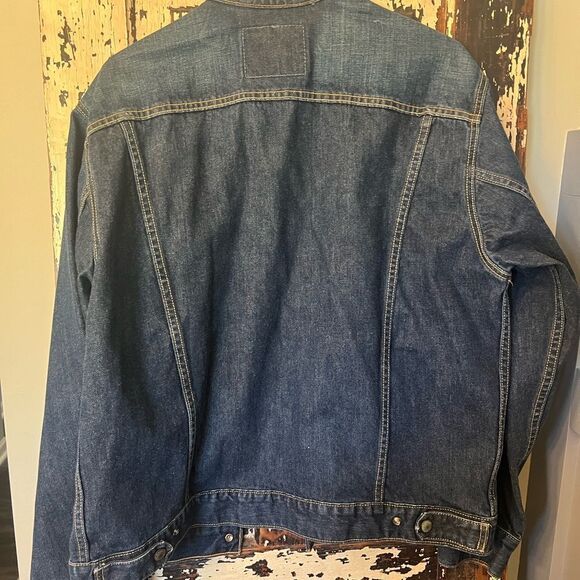 Vintage Levi's Easy Rider Denim Jacket Men's XL 70550-0496 Dark Wash Trucker Y2K - Picture 5 of 7